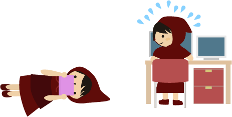 DSしながらゴロゴロ