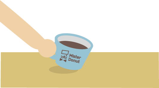 ミスタードナツのカップで