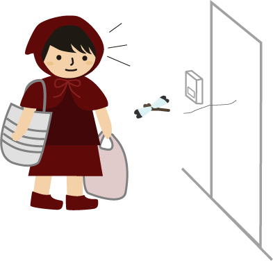 玄関先にトンボ