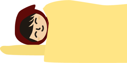 湯たんぽで寝る