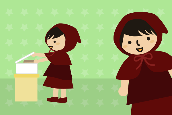 コピーをとる小学生