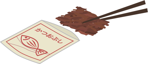 おかかをそっと取り出して