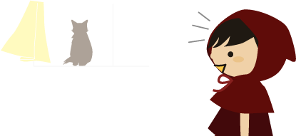 猫とチビずきん