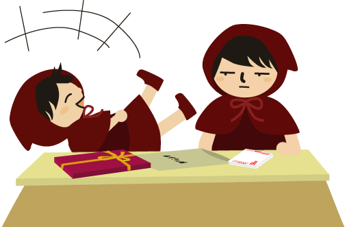 チビずきん爆笑