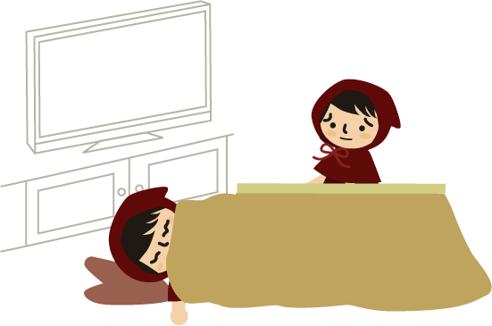 コタツで気絶
