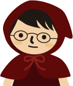 チビずきん、眼鏡女子になる