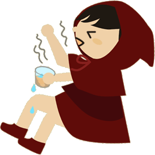 冷たさを我慢中