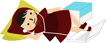 寝転がってYou tube見てる