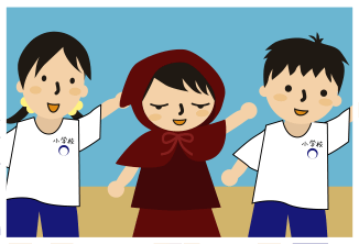 運動会の写真のイラスト