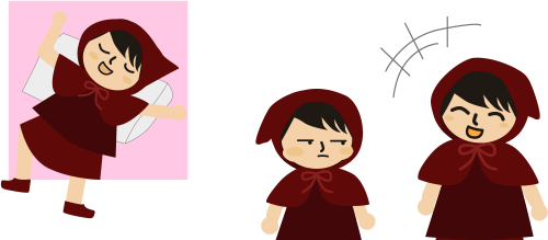 チビずきんにそっくりやん！