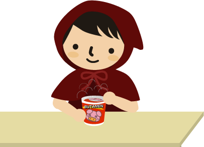ぶためんのフタをあける