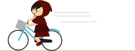 お手伝い：自転車でお使い