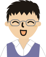 先生、満面の笑顔"