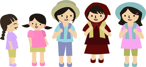 校庭に集合