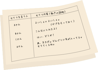 手作り台本