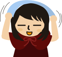下敷きでゴシゴシ