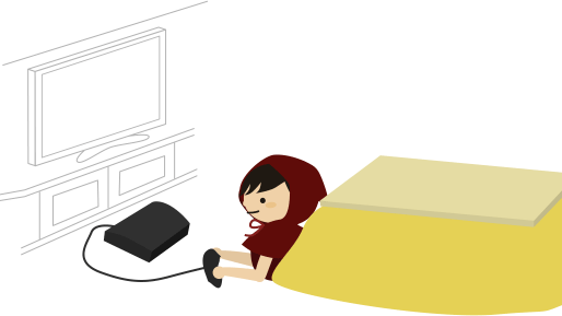 コタツでゲーム