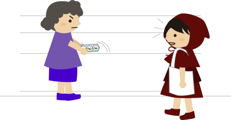 目の前で巻寿司をさらわれる