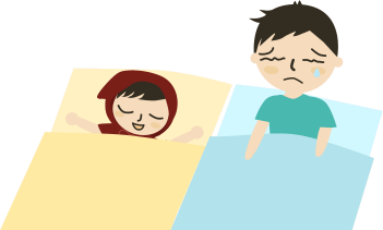 夜中にシクシク