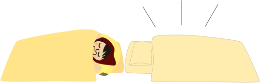 おふとん敷いてくれてた