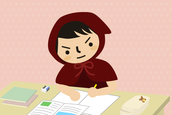 リビングで勉強