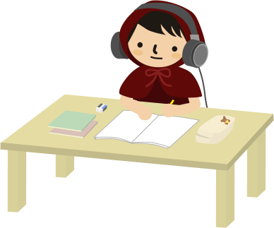 音楽聴きながら勉強中