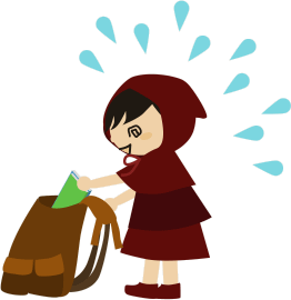 朝に慌てて学校の用意