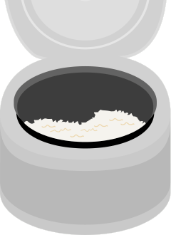 ご飯がカピカピ！