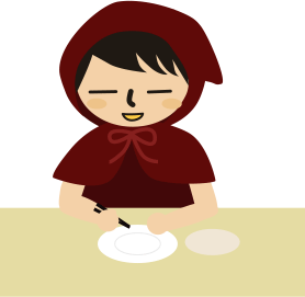 ご飯を食べ終わる