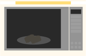 オーブンレンジへ