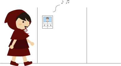 インターホンがなる