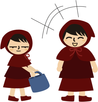 チビずきん:いや、そういうんじゃなくて。。