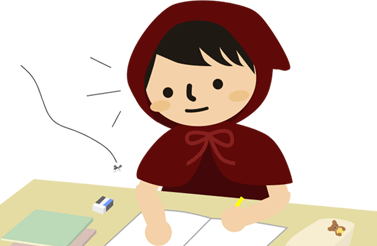 蚊が飛んで来た