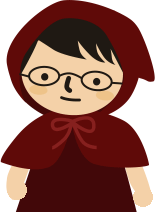 眼鏡チビずきん