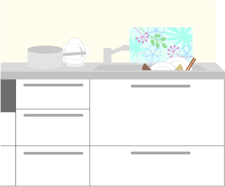 シンクに洗い物置きっぱなし！