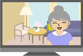 テレビで高級老人ホーム