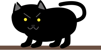 唸る黒猫