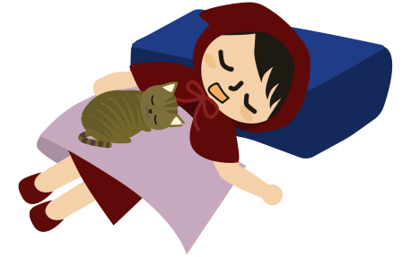 猫と寝落ち