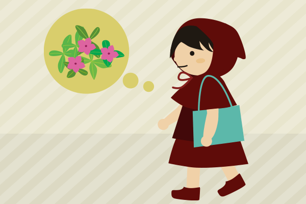 お花を買いに行く