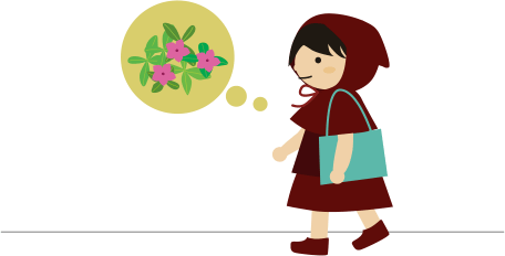 お花を買いに行く