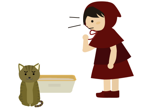 猫のトイレに何も出ていない