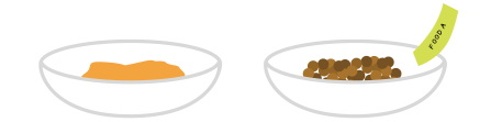ウエットのごはんとドライのごはん