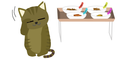 猫とご飯