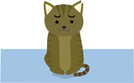 しょんぼりする猫