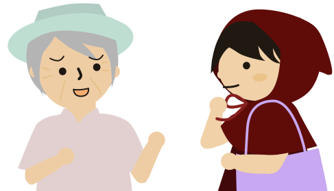おばあちゃんと会話
