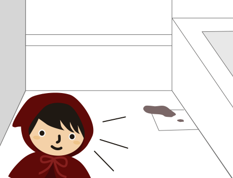 お風呂にお漏らししてる
