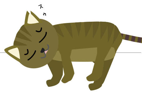 すうっと寝てしまいそうな猫