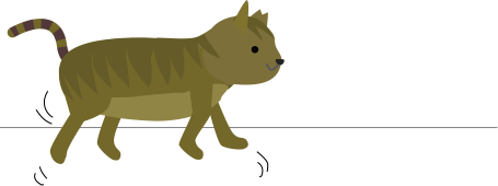 歩く猫