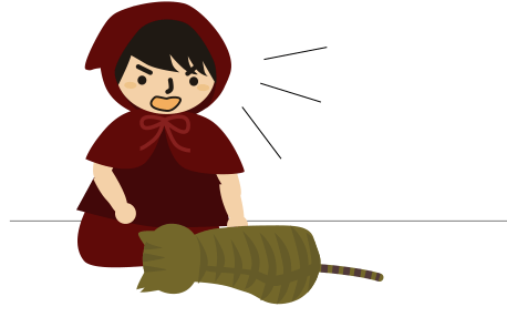 猫に声をかける