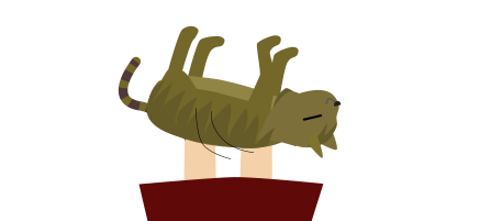 足の上で寝るサラ